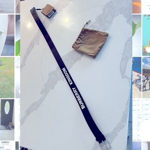 "BURBERRY KINGDOM" print Belt